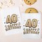 Big Dot of Happiness Adult 40th Birthday White Paper Treat Bags, Black & Gold Individual Greaseproof Brown Paper Sandwich Cookie Bags - 25 Count